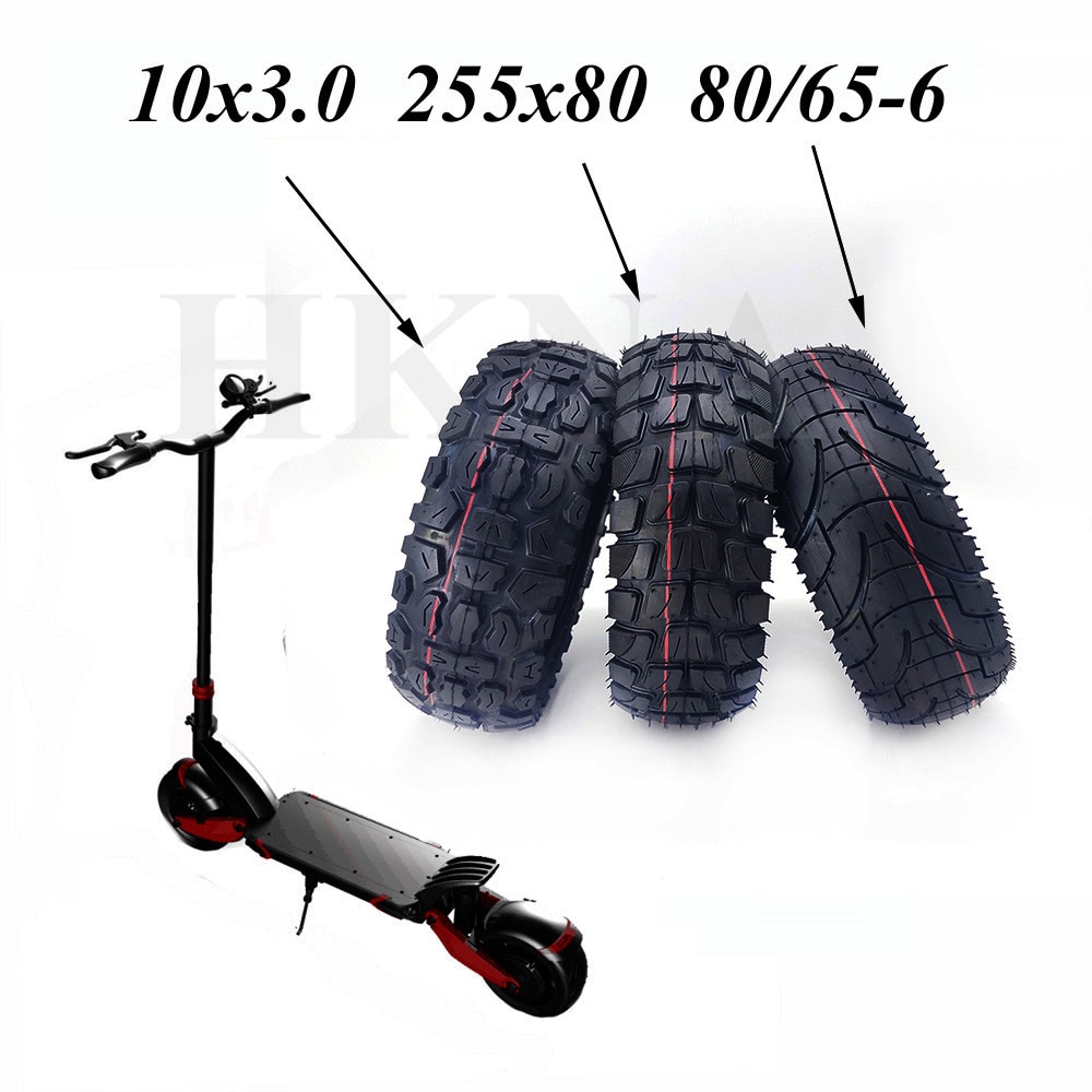 10 x 3.0 slangeløse dæk 80/65-6 255 x 80 indvendige yderdæk offroad-dæk til elektrisk scooter speedual grace zero 10x kugoo  m4 dele