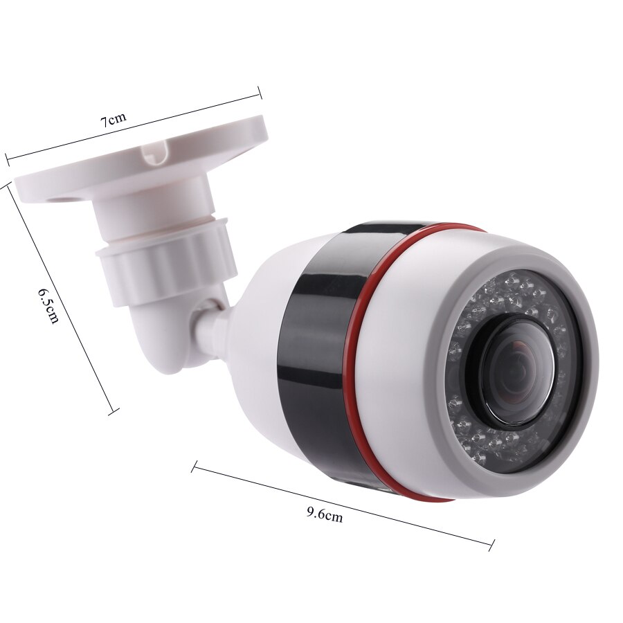 Hamrolte 720P/960P/1080P 5MP 1.7MM Fisheye Lens 180Degree Panoramic AHD Camera Night Vision Waterproof Outdoor Bullet Camera