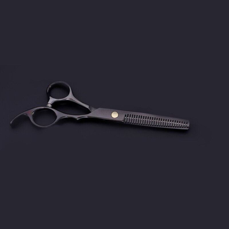Costway 440 Steel 6 Inch Black Hair Scissors Set Cutting Barber Salon Haircut Thinning Shears Hairdressing Scissors