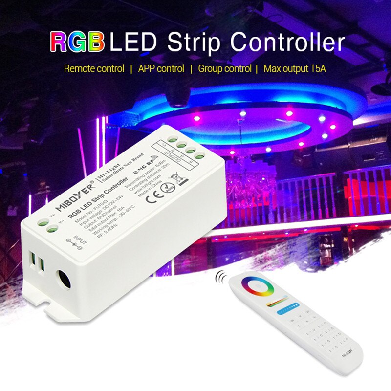 Mi boxer RGB RGBW RGB+CCT LED Strip Controller Smart LED Control System FUT043 FUT044 FUT045 FUT043A FUT044A FUT045A DC12V~24V