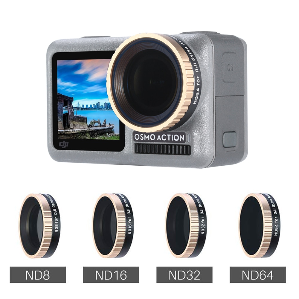 Filtro de lente de cámara ULANZI para acción DJI OSMO, ND8/ND16/ND32/ND64 CPL filtros de lentes de cristal óptico DJI OSMO accesorios de acción
