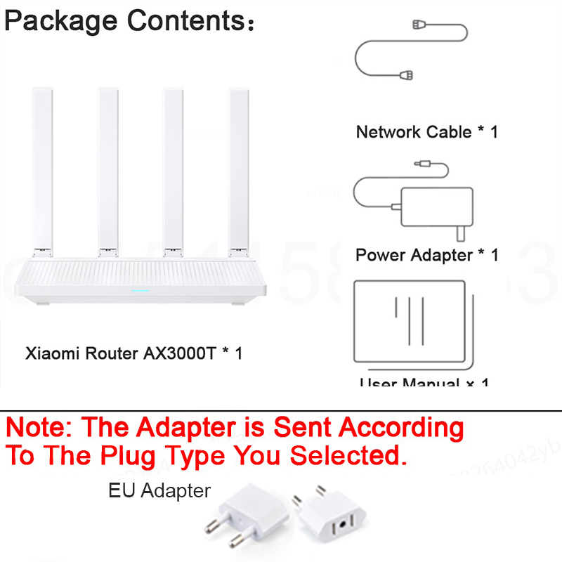 XIAOMI MIJIA Router AX3000T，2.4GHz 5GHz WiFi 6，Dual WAN Port Access LAN LED NFC Connect，Home Office Gaming，Support MIHOME APP: WHITE