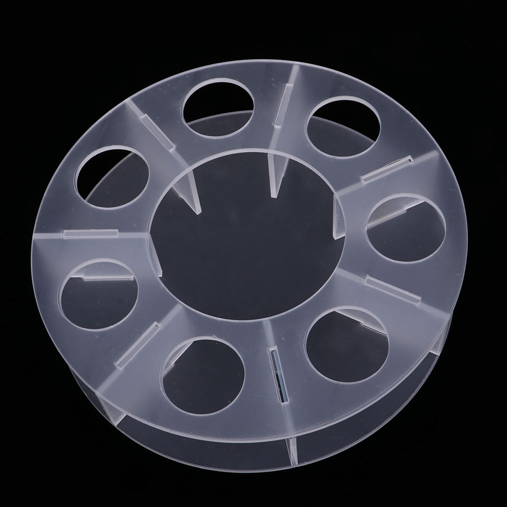 Acrylic Transparent Play Balls 7pcs Balls Clear Acrylic Display Stand Rack for displaying 7 Crystal Balls