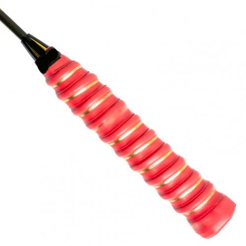 Cinta de agarre para raqueta, antideslizante, absorción del sudor, caña de pescar de poliuretano, a prueba de golpes, Cinta de agarre para MANGO de raqueta para tenis: Rojo