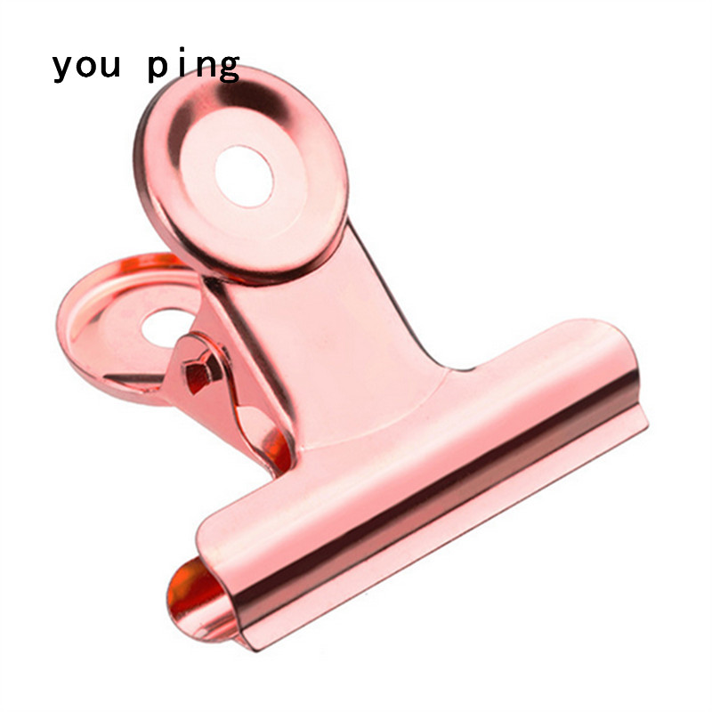 50mm 38mm 31mm 22mm Multicolor Round Metal Clamp Paper Bookmark Clips Memo Clip Student School Office Supplies