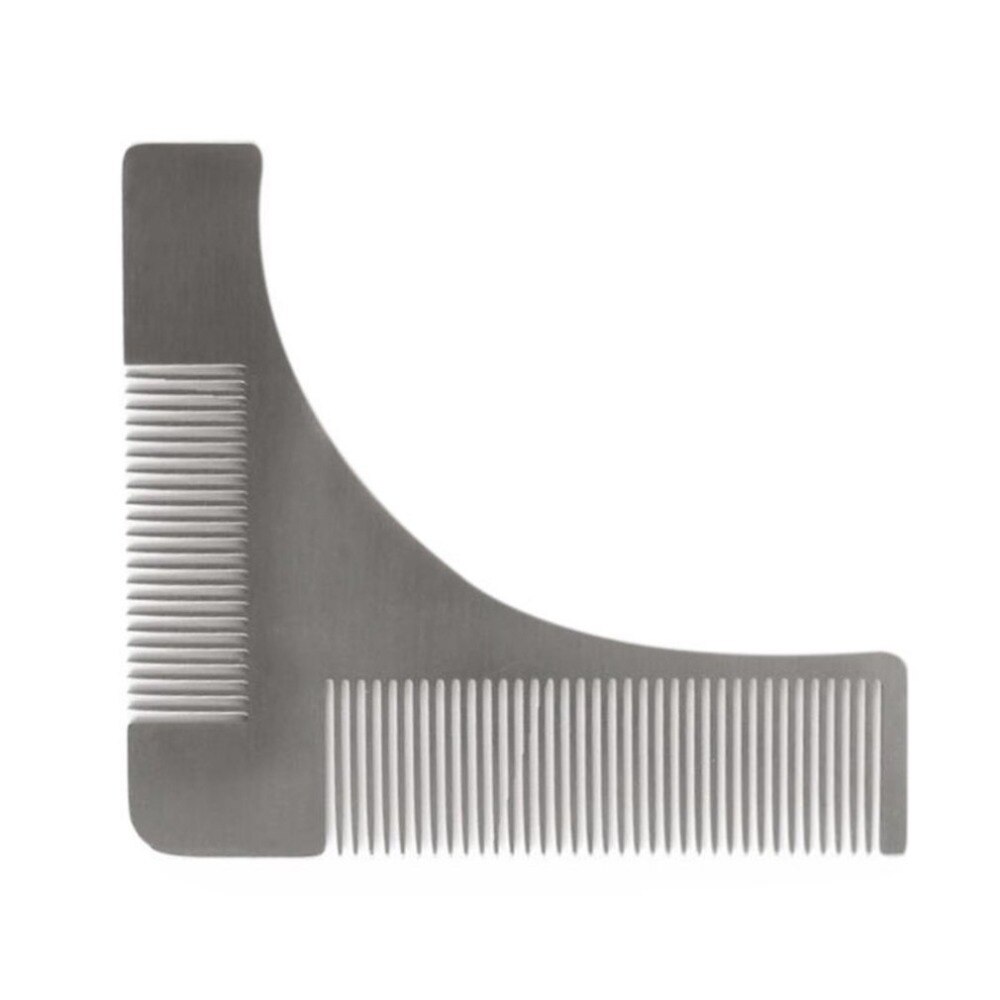 Stainless Steel Beard Trimming Comb Shaping Styling Template Gentlemen Beard Trimmer Tool for Cheek Jaw Mustache