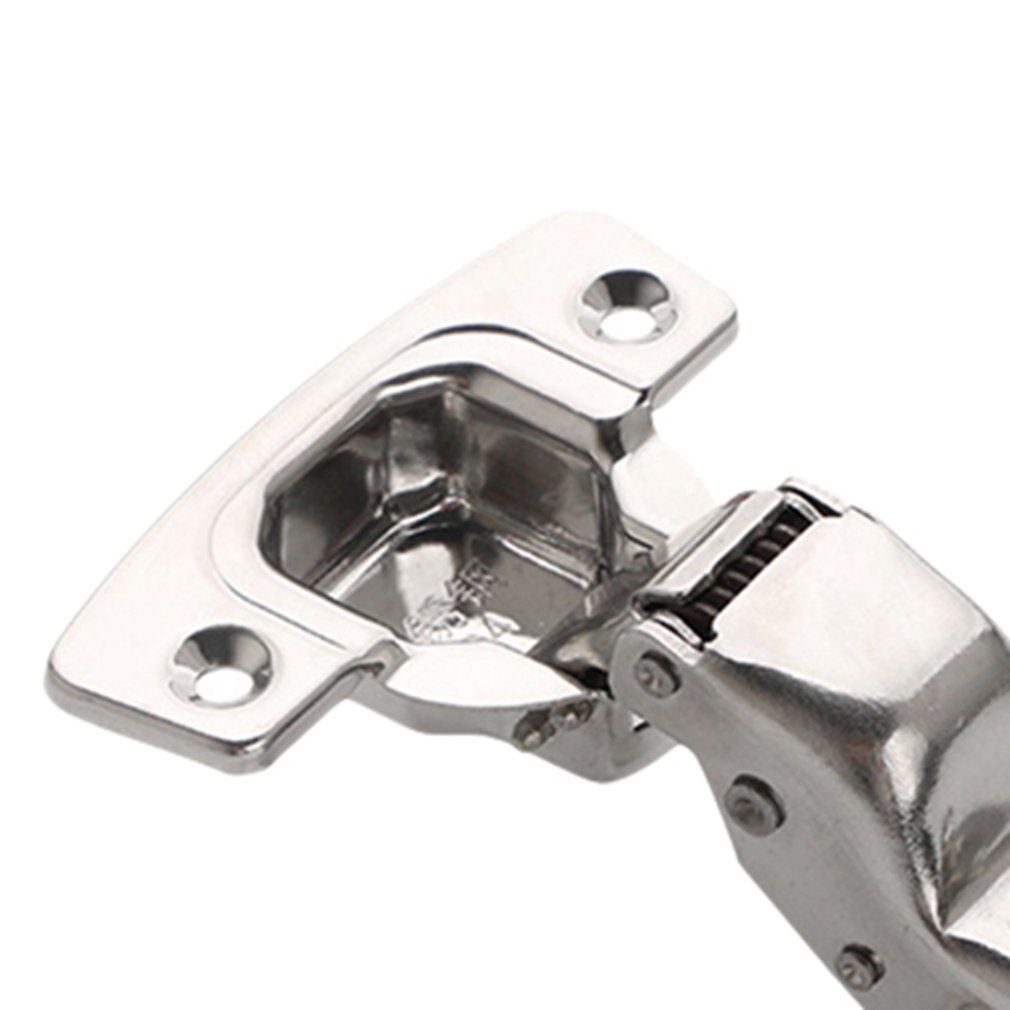 2pcs 304 Stainless Steel 2.0 Fixed Straight Arm Hydraulic Hinge Buffer Damping Cabinet Door Detachable Aircraft Hinge