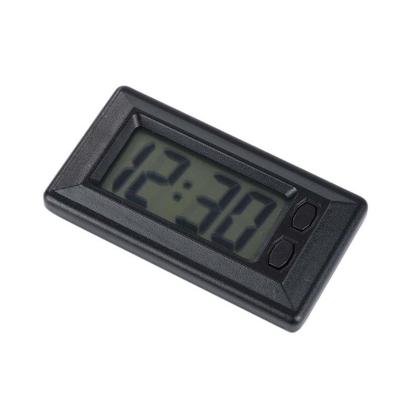 Draagbare Mini Digitale Auto Elektronische Klok Elektronische Horloge Lcd Display Digitale Klok Voor Dashboard Automotive Accessoires