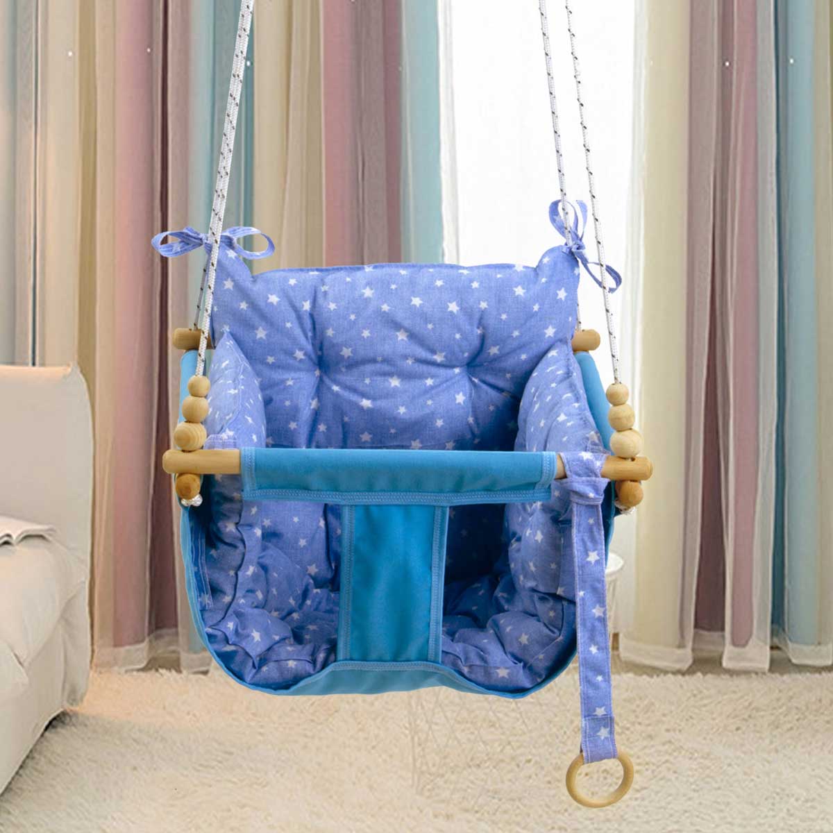 Baby Swing Spelen Activiteit Kinderen Hangmat Plezier Opknoping Jongens Meisjes Baby &#39;S Kinderen Veilig Speelgoed Schommelstoel Canvas Seat Modellen