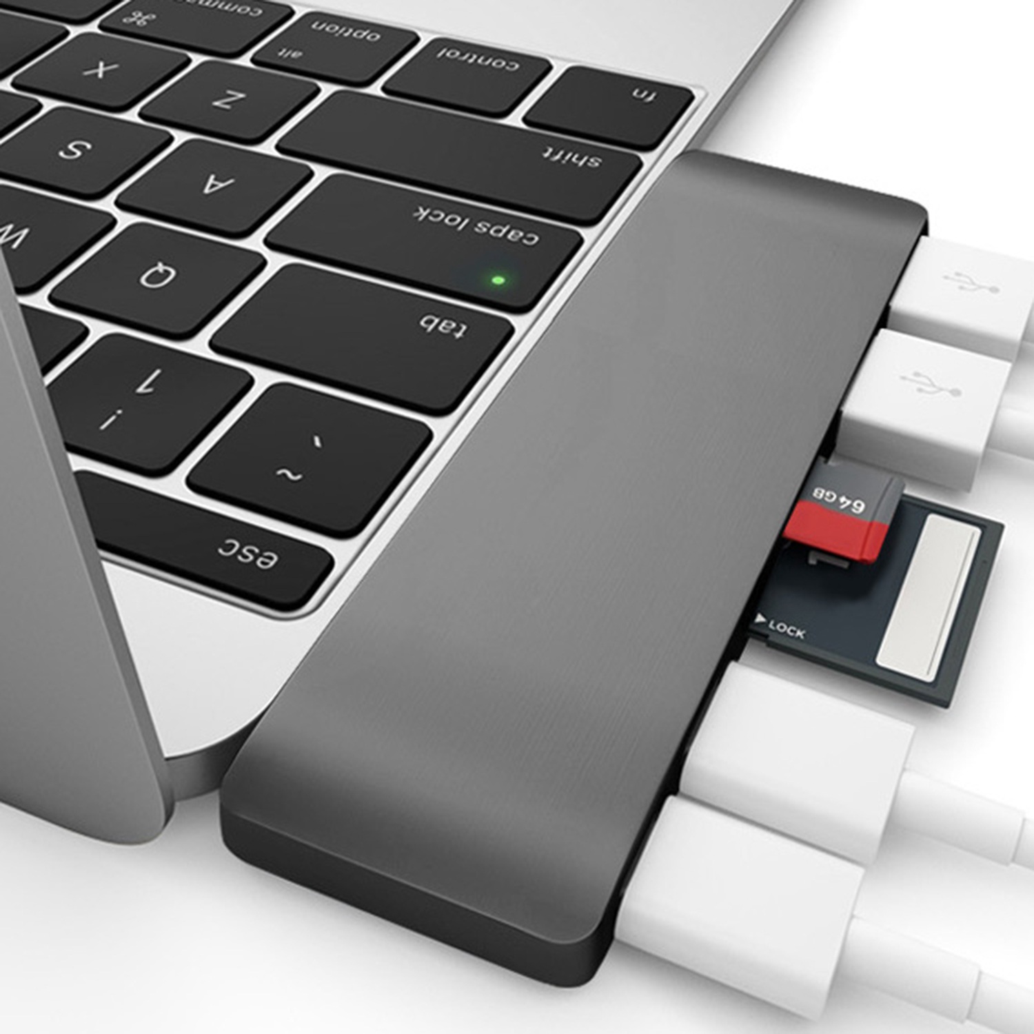 Dual Type-C Hub Hub 2Usb3.0+Sd/Tf Card Reader (Thunder 3 Interface)