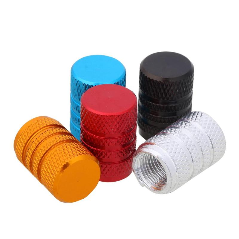 4 Stuks Aluminium Auto Wiel Band Caps Universele Automobiles Metalen Ventieldopje Auto Tire Ventiel Dust Covers Auto accessoires