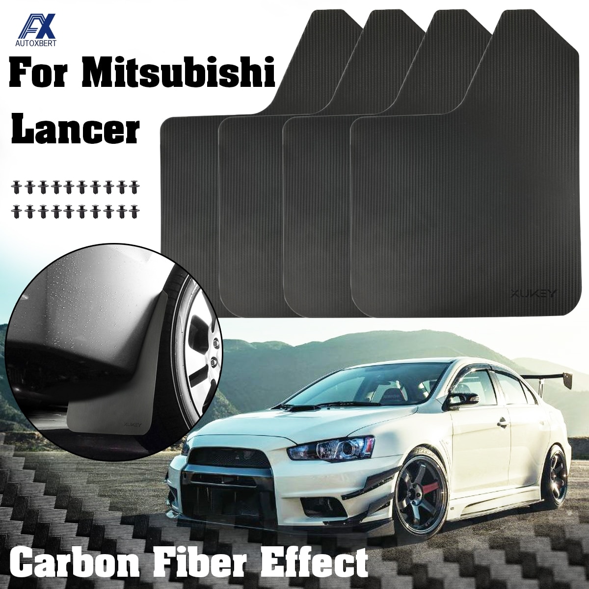 Spatlappen Voor Mitsubishi Lancer Evolution Evo X Ix L200 Pajero Mini Asx Outlander Sport Mirage Spatlappen Spatranden Spatborden
