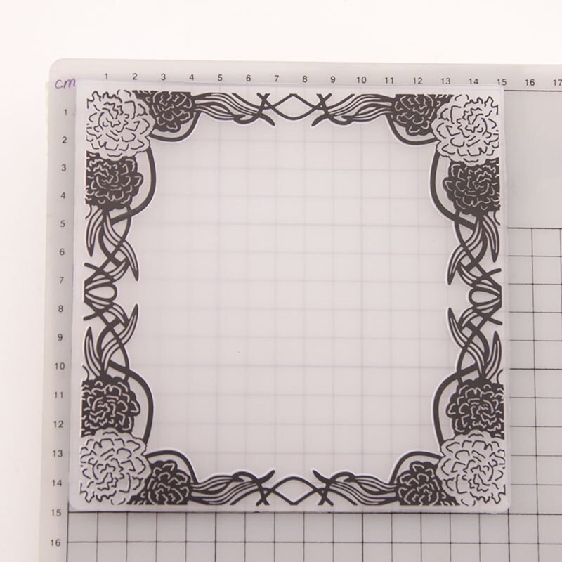 flower frame Embossing Folders for Papers Photo Album Making Cards Supplies DIY 3D Plastic Scrapbooking Cutting Dies