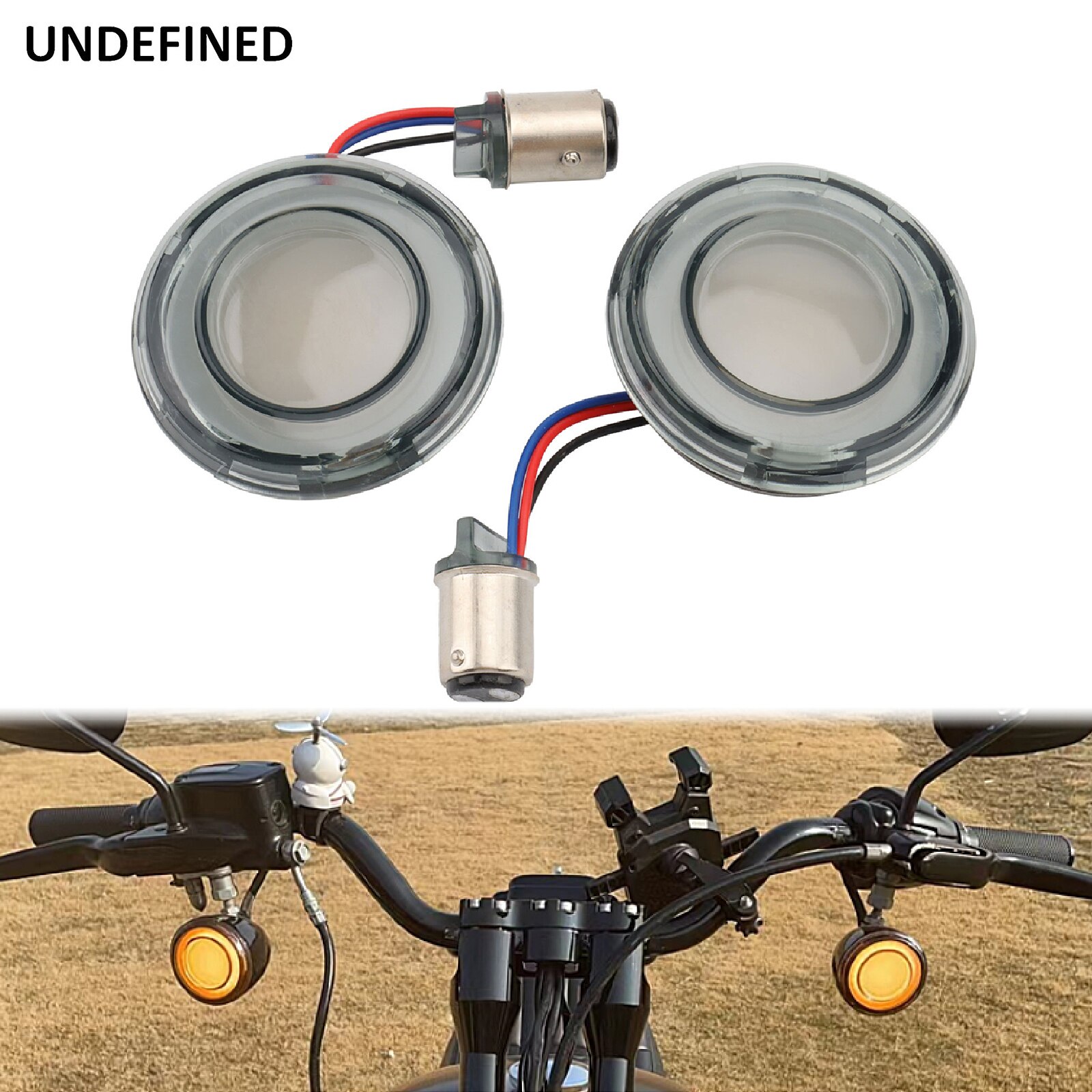 Front Rear Turn Signal Conversions 1157 Bullet Style Dual-Circuit Amber Lights For Harley Touring Dyna Softail Sportster 2002-21