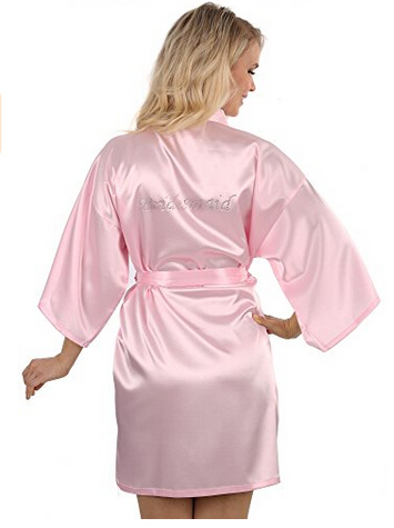 Camisola feminina branca, vestido de noiva ou robe para casamento, roupa de dormir: XXL / Rosa