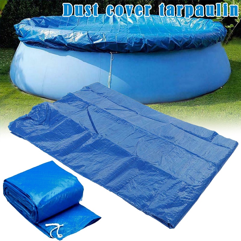 Swimming Pool Cover Cloth Waterproof Dustproof Foldable UV-resistant Tarpaulin FAS