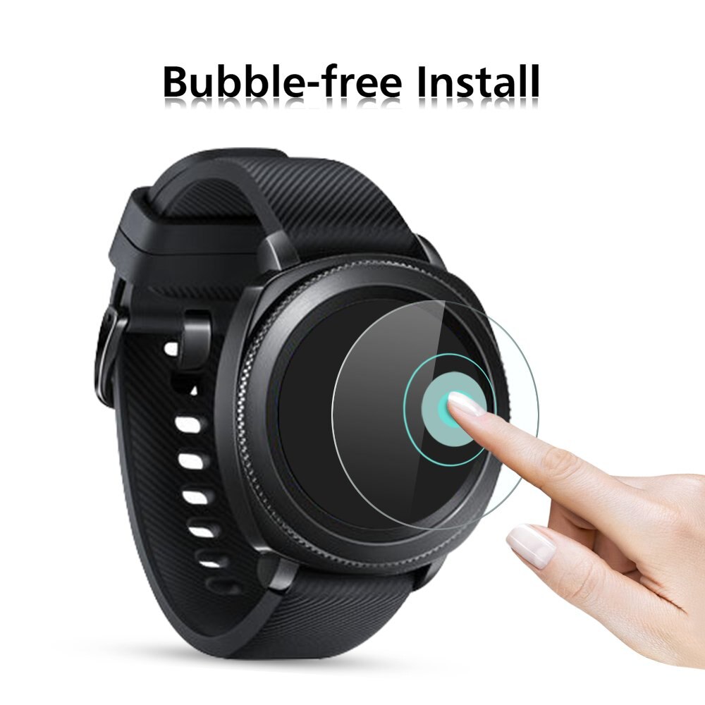 Protector de pantalla de vidrio templado para Samsung Galaxy Watch, antiexplosión película protectora, antigolpes, 42mm, 46mm, 2 uds.