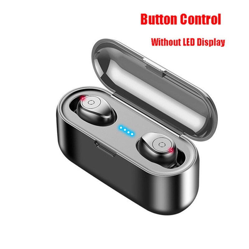 TWS fone sem fio For Huawei P30 Pro P20 Lite P10 Plus P9 P8 Mate 20 10 Honor V20 V10 Nova 4 3i 3 2 wireless android earphones: Button-Black
