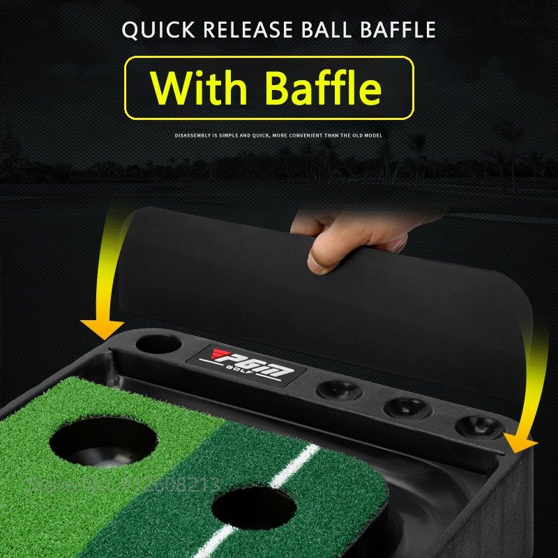 PGM 2.5/3m Indoor Golf Putting Mat Home Practice Carpet with Fairway Golf Putter Trainer Ball Return Mini Golfing Training Aids