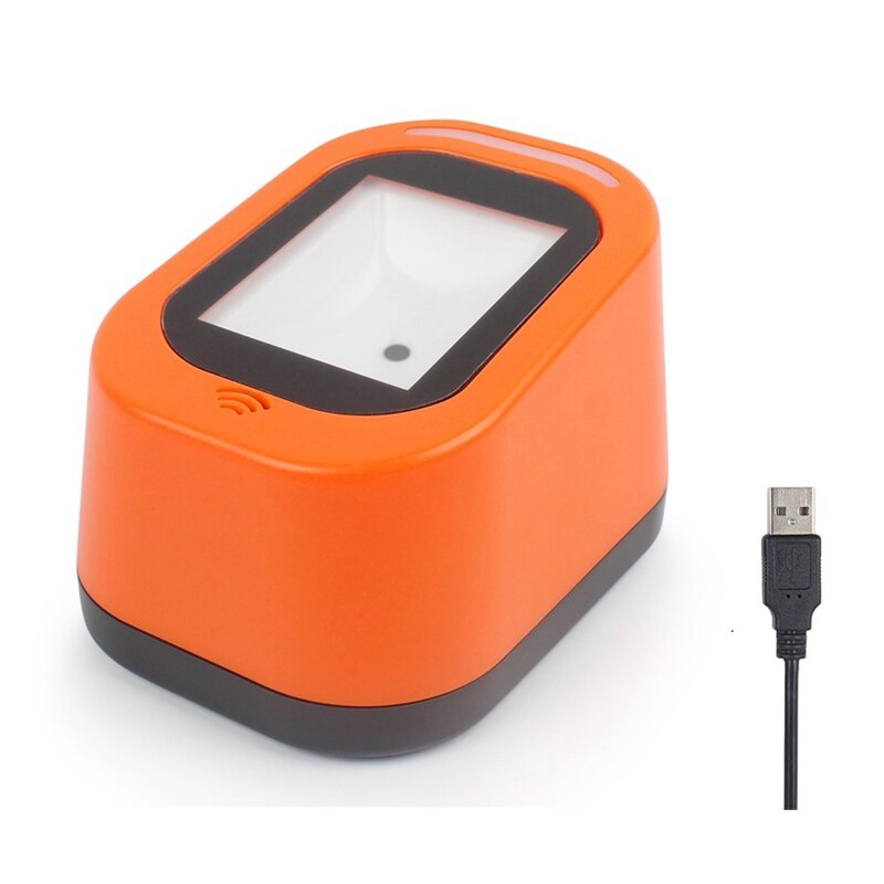 Cavo USB Desktop T97 codice QR 1D / 2D cablato, matrice dati, PDF417,Aztec, lettore di codici a barre Maxicode Scanner di codici a barre 2D: Rosso