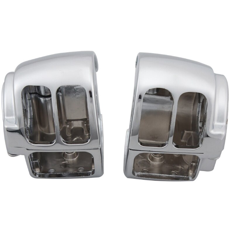 Motorcycle Aluminum Chrome Handlebar Switch Housing Cover for Sportster Dyna Softail V-Rod 2002