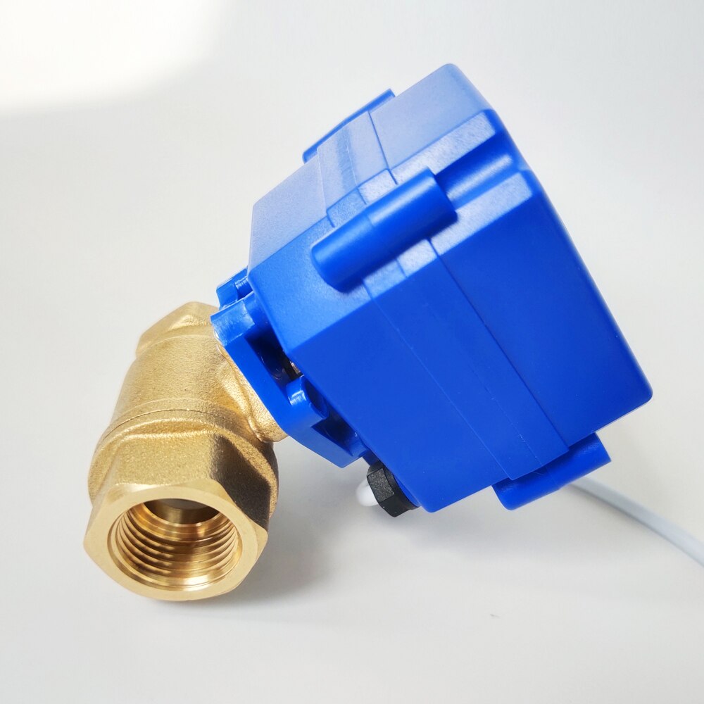 1/2" Automated valve Brass, DC5V Electric motorized valve with 5 wires, DN15 Electric valve for with signal feedback