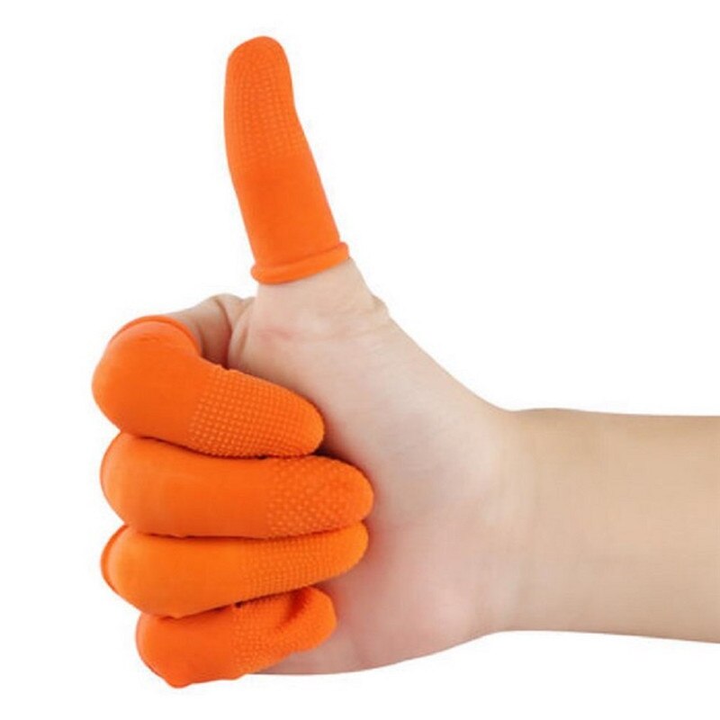 90 pçs de borracha dedo protetor manga capa anti-corte resistente ao calor luvas de dedo pistola de cola quente tampões de dedo cozinhar ferramentas de cozinha