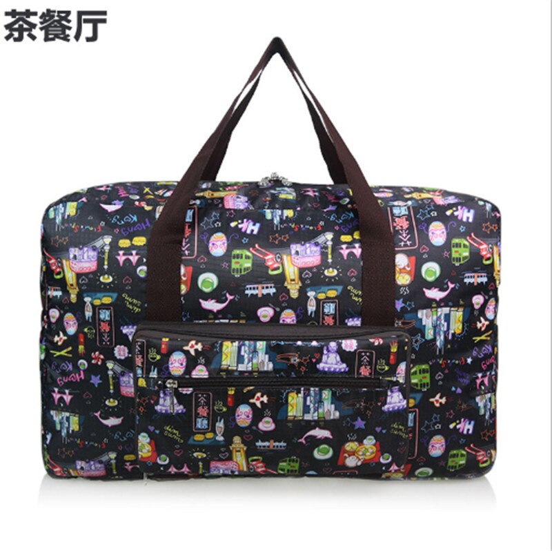 Large Capacity Bags Waterproof Function Handbags Shoulder Bag Women Tote Weekend Duffle Folding Luggage Travel Bag: Tea restaurant