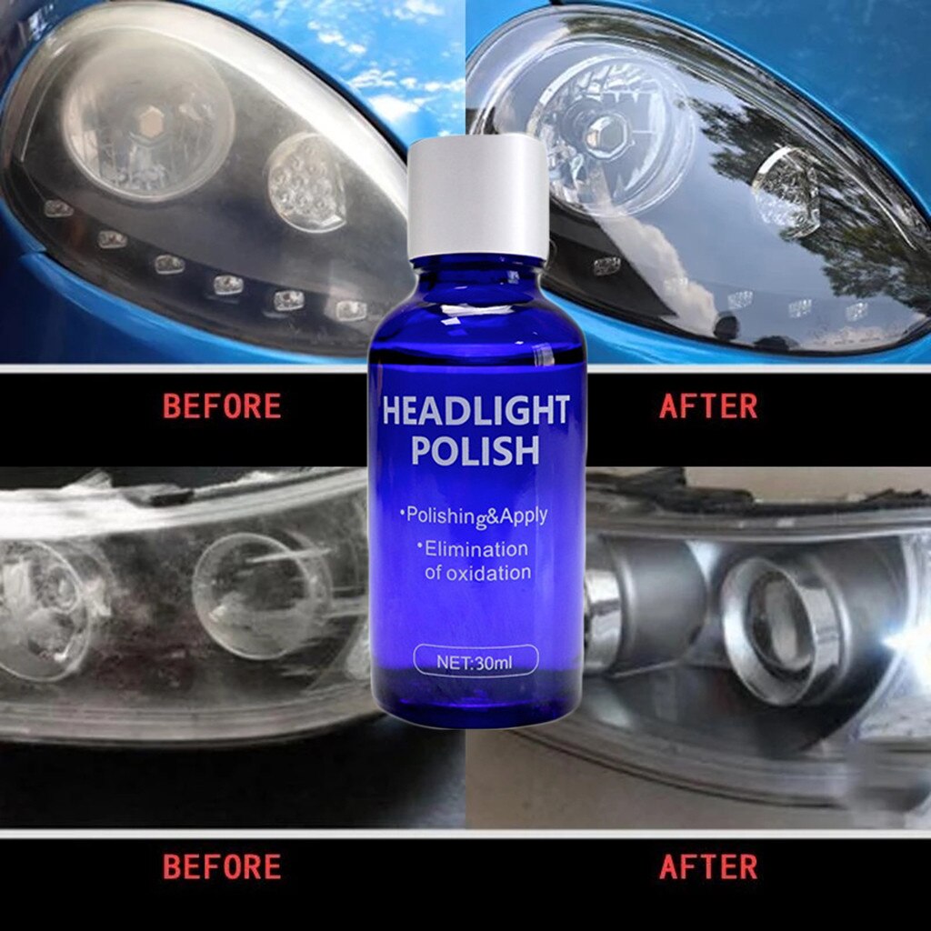 10/30ML Car Headlight Repair Coating Solution Repair Kit Oxidation Rearview Coating Headlight Polishing Anti-scratch Liquid