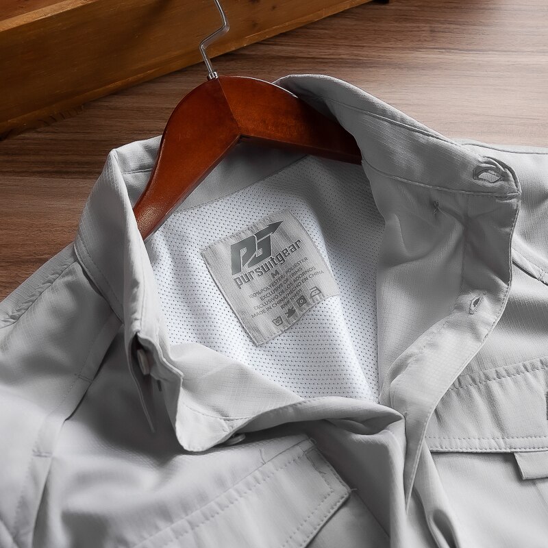 Chemise de pêche pour hommes, vêtement de Performance, respirant, séchage rapide UV UPF40, Camisa d&#39;extérieur, taille américaine M-XL