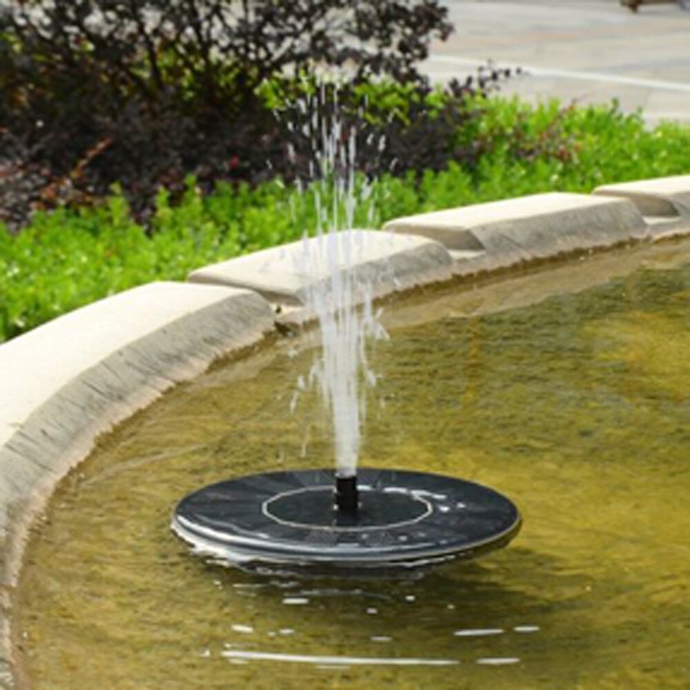 Mini Round Solar Fountain Floating Water Fountains Fontaine For Garden Decoration Solar Fontein Pool Pond Waterfall Home Decor