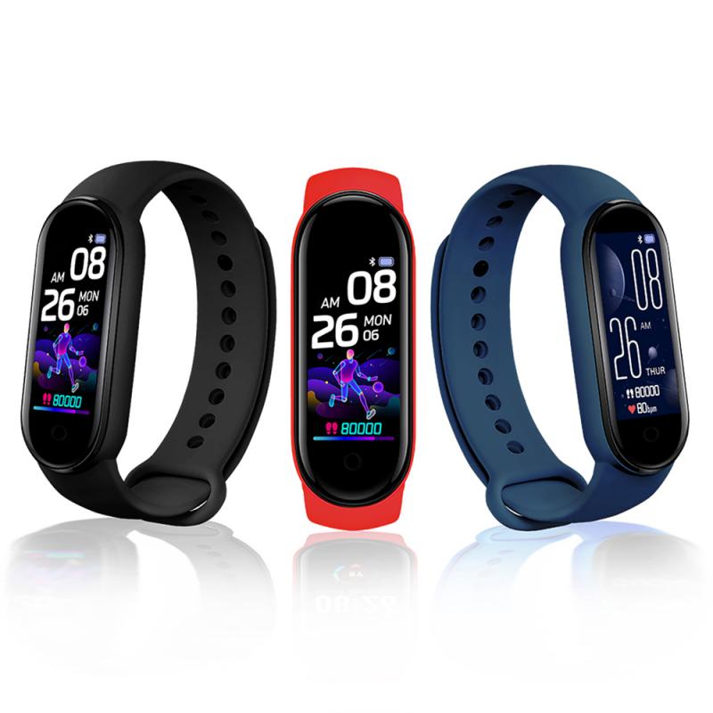 M5 Smart Horloges IP67 Waterdichte Smart Polsbandjes Armband Hartslag Bloeddrukmeter Tracker Fitness Stappenteller