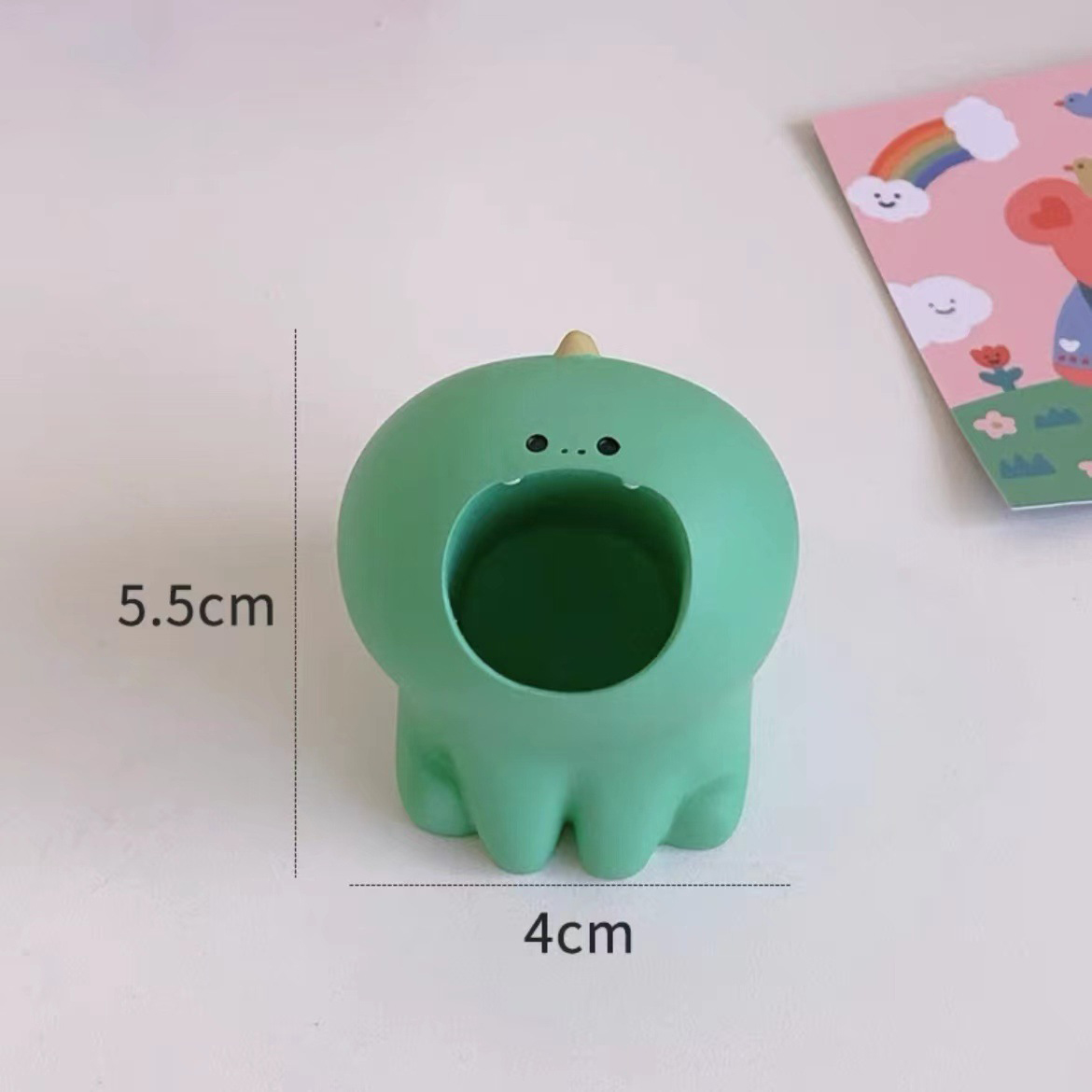 Nagelkonst sliphuvud bitshållare söt nagelborrhållare behållare display ställ nagelborstar hållare nagelbits förvaringsverktyg: Ljusgrön