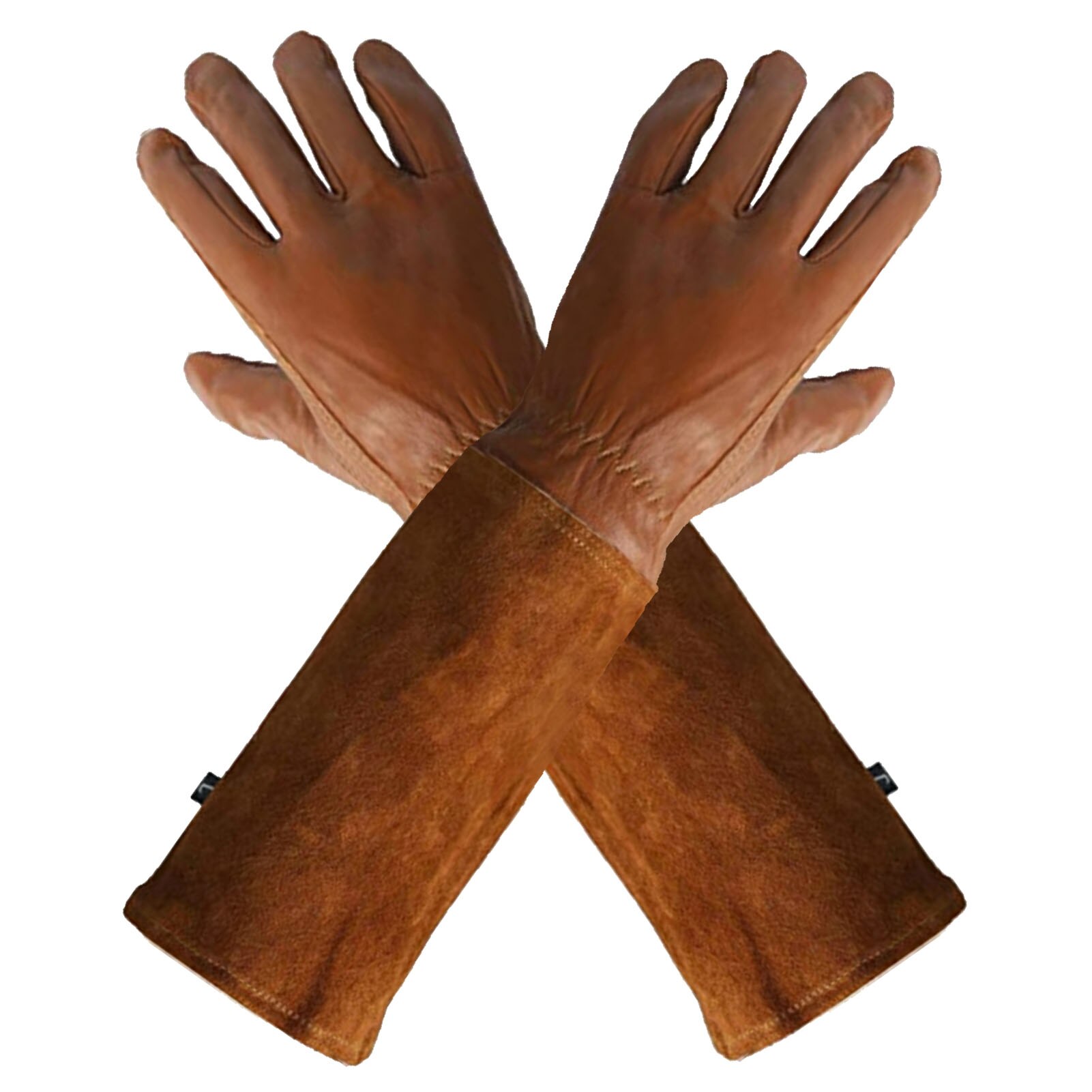 Dorn-Proof Handschuhe 1 Paar Gartenarbeit Lange Handschuhe Anti-tragen Stab-beständig Schweißen Handschuhe Garten Protector Für rose Rebschnitt: BrownM
