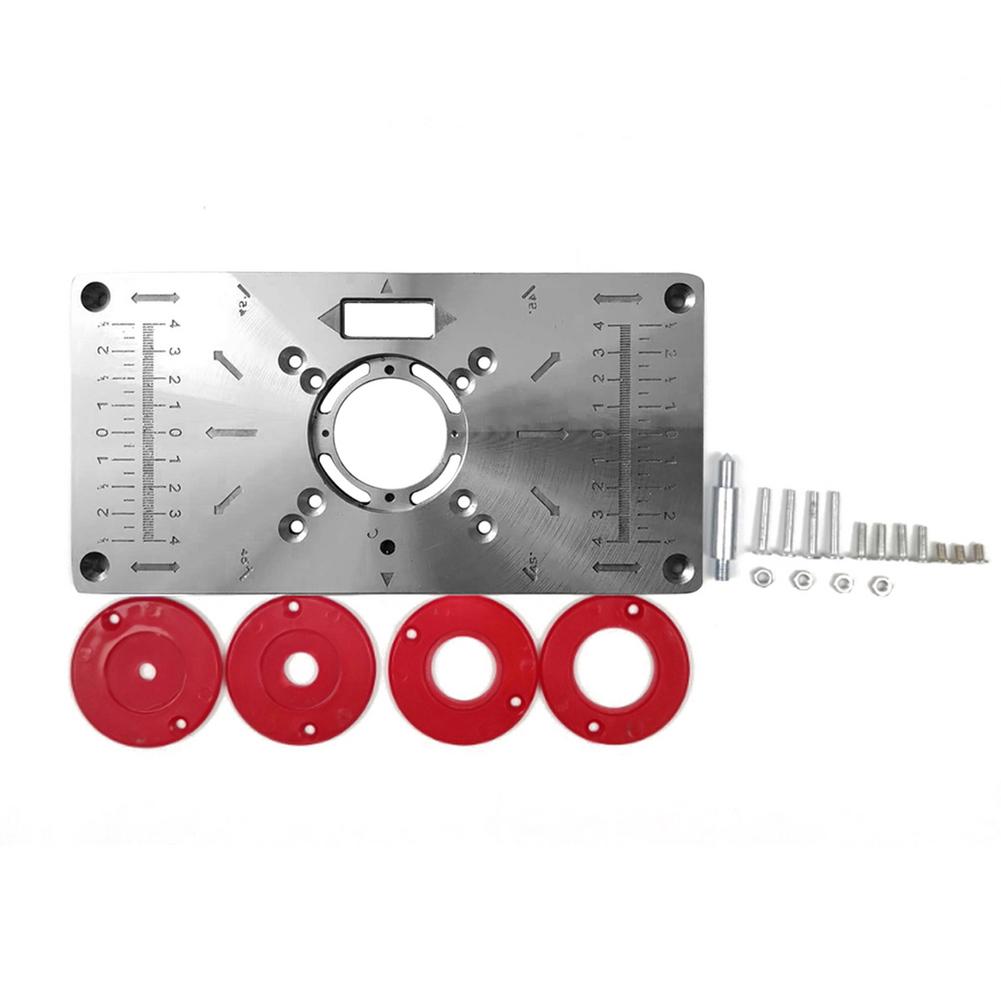 Multifunctional Milling Machine Table Insert Plate Woodworking Benches Aluminium Wood Router Trimmer Models Engraving Tools: Red