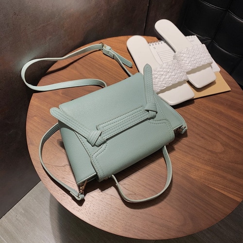 Catfish Tote bags Crossbody Bags For Women Small Solid Colors Shoulder Bag Female Handbags And Purses With Handle: Green