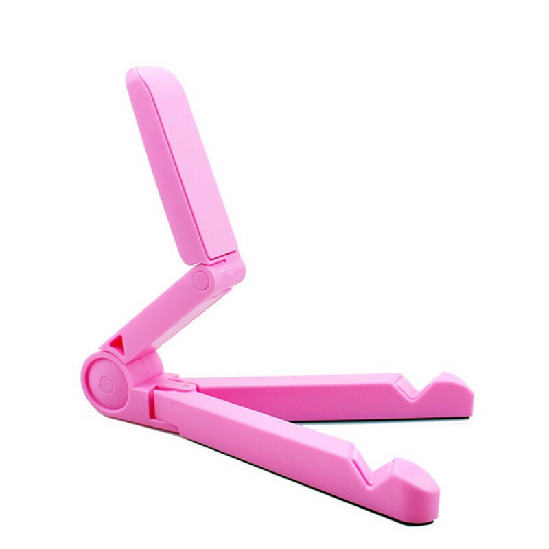 Soporte Universal plegable para tableta, para iPad, para iPhone, Samsung, Xiaomi, trípode de montaje de escritorio ajustable: Pink