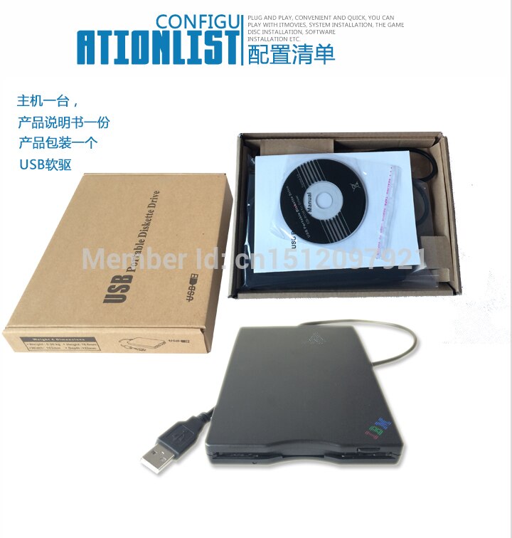 Slim Portable USB 2.0 External Floppy Disk Drive 1.44 MB FDD for Laptop PC Win 7 8 notebook floppy usb Soft drive