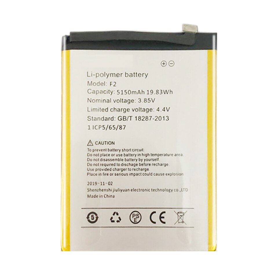 Batterij 5150Mah Voor Umi Umidigi F2 F 2 Bateria