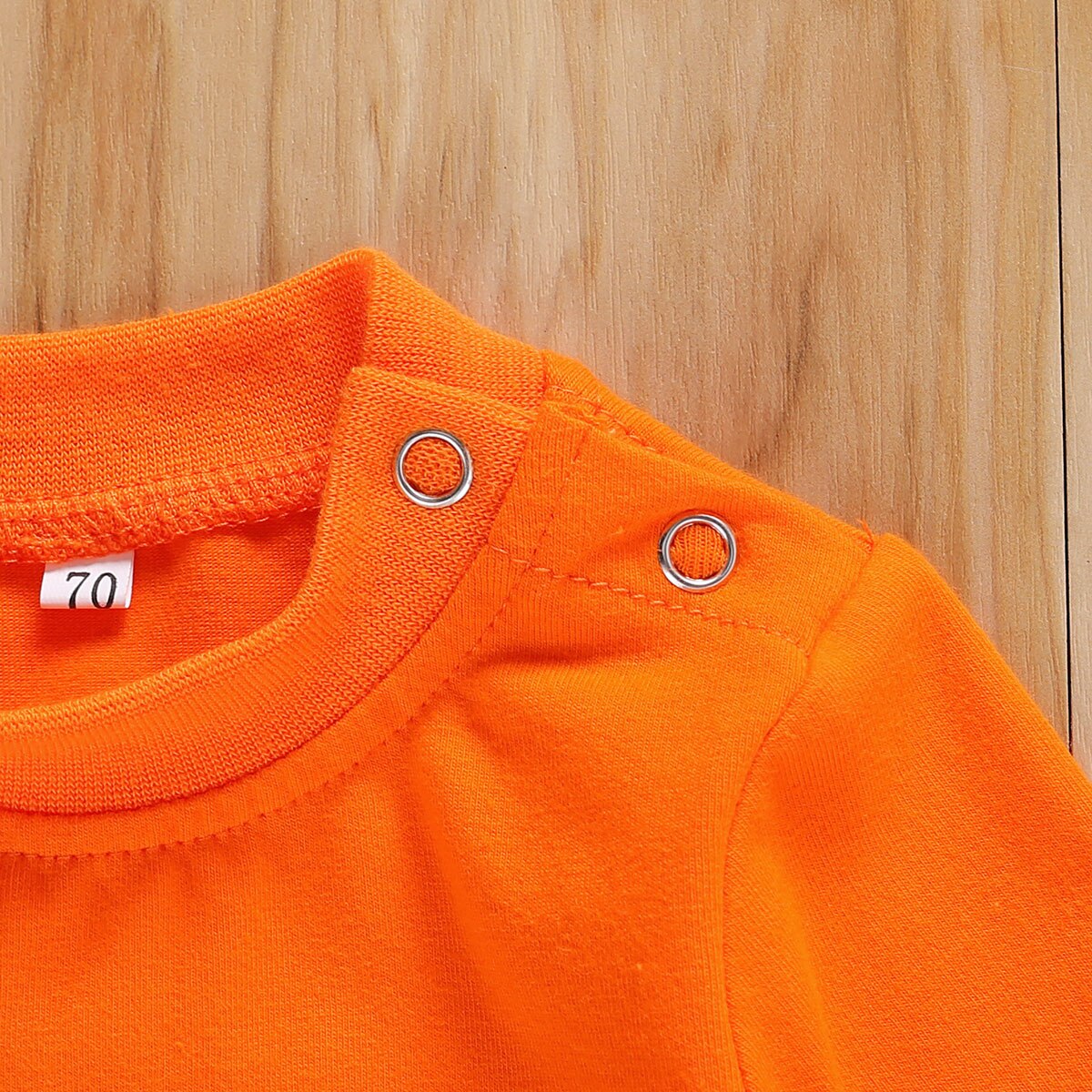 3 Stuks Peuter Halloween Pak Oranje O-hals Lange Mouwen Bodysuits + Pompoen Ghost Slip-On Schoenen + Hoed voor Baby Jongen Meisje 0-18 M