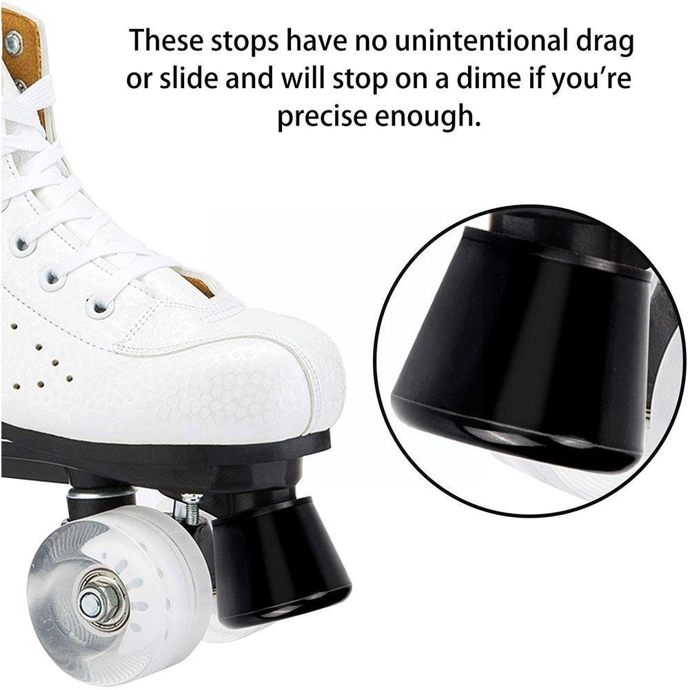 2pcs Roller Skates Toe Stops Rubber Wheels And Bra... – Vicedeal