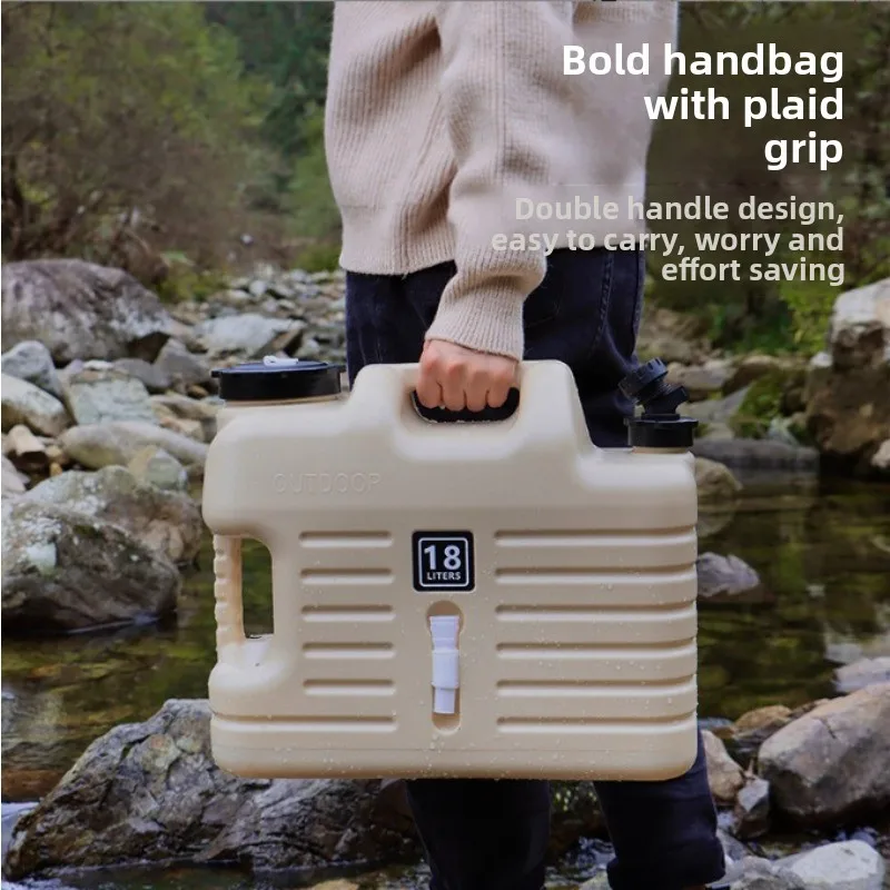 Cubo de agua portátil para acampar, contenedor de almacenamiento plegable para exteriores, cubo de plástico plegable de gran capacidad para Picnic, 1 Uds.