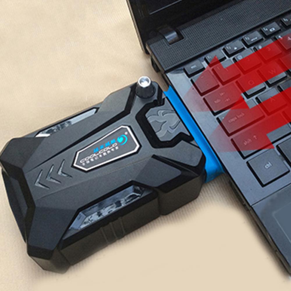 Portable Side Laptop USB Cooler Air External Extracting Cooling Fan Base Laptop Cooling Pad