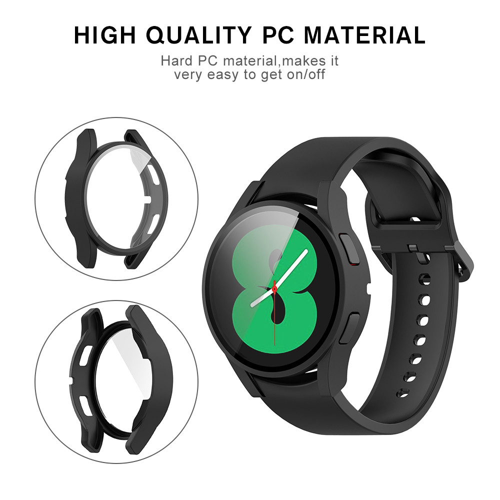 Szkło hartowane etui na komputer do Samsung Galaxy Watch 4 Watch4 40mm 44mm SmartWatch osłona ekranu odporna na wstrząsy osłona ochronna Funda