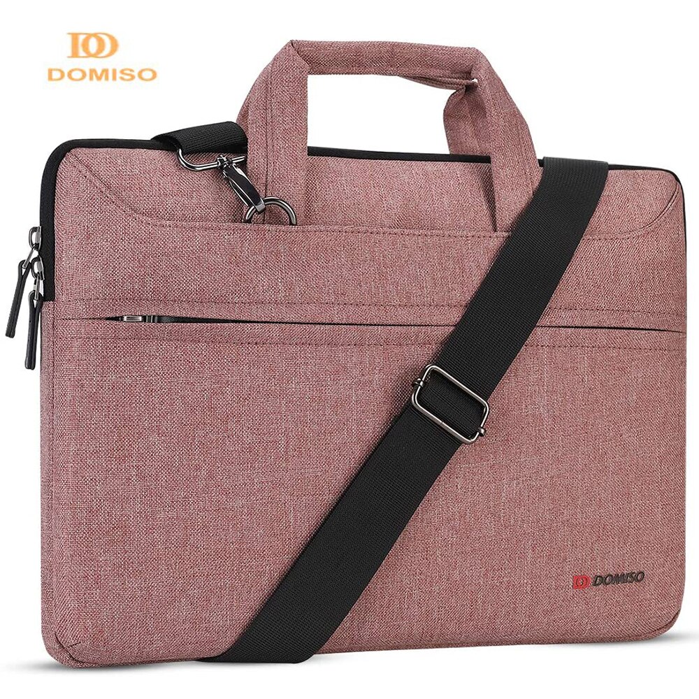 Domiso wielofunkcyjny moda pokrowiec na laptopa z uchwytem odporny na zachlapanie, odporna na wstrząsy torba na Laptop Notebook dla 14 "15.6" cal torba na laptopa: Różowy / 15.6-cal