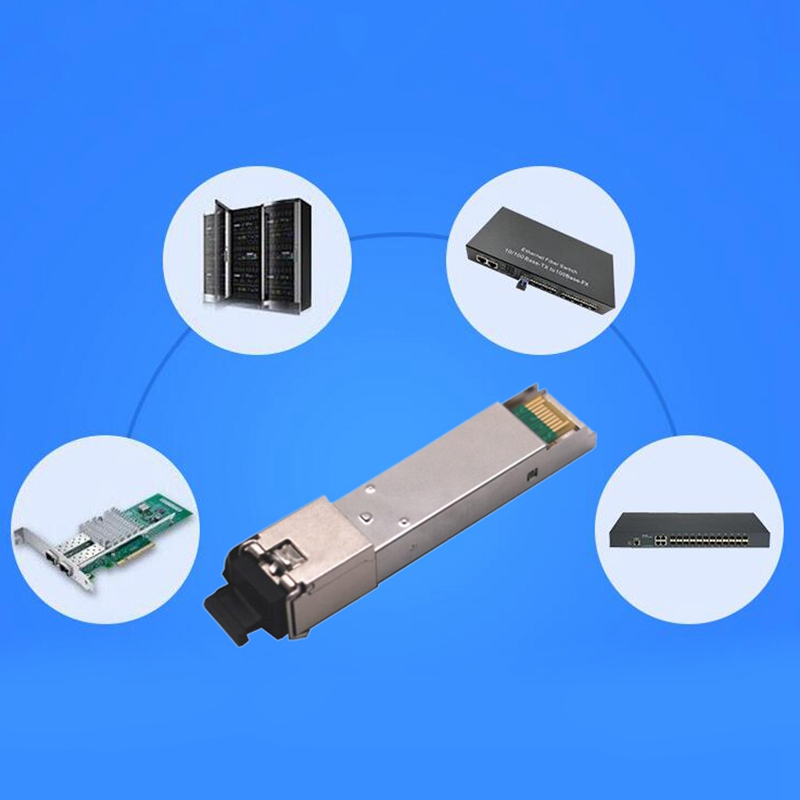 20Km Enkele Vezel Sc Gpon Module Switch Gigabit Sfp Optische Module Compatibel Voor Met Hp H3C Schakelaar