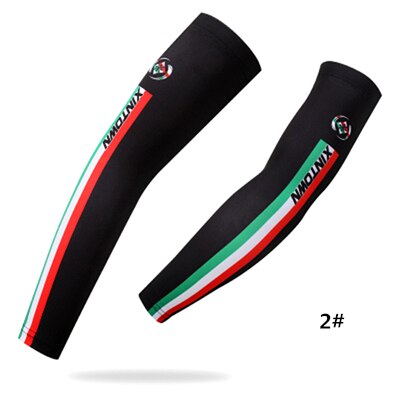 Cykling armvarmere ærmer sports ærme mand løb arm ærmer kvinder is silke cykel uv beskyttelse manchet cykel outfit: 2 / Xl