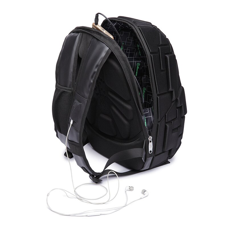 REJS LANGT Casual Rucksack Männer Schule Rucksack Fit 14 Zoll Laptop Tasche Wasserdichte Reise Geometrie Pack Neue Mochila