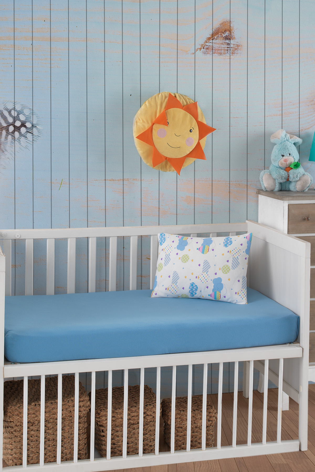 Lady Moda Baby Fitted Sheet Set 100% Cotton | 2 pcs Crib Fitted Sheet Set