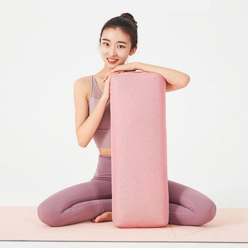 2x yogakissen, weich, waschbar, polyester, rechteckig, tragbar, yoga-bolter, schlafkissen, yoga-fitnesszubehör, lila